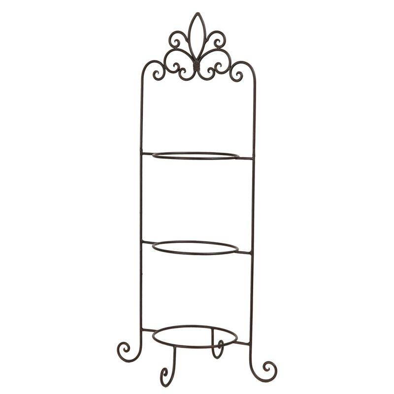 Třípatrový etažér na talíře 77cm