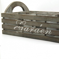 Truhlík na šest kytiček Garden Francie 35x24x16cm