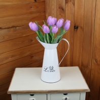 Tulipán fialový žíhaný 43cm