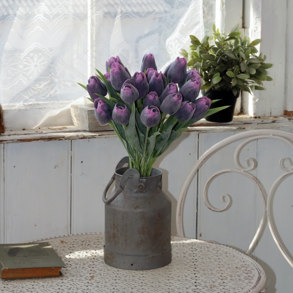 Tulipán umělý švestkově fialový