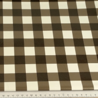 Ubrus 110x140cm hnědá kostka tmavá