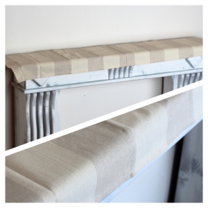 Ubrus 140x40cm- béžový pruh