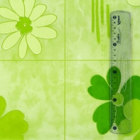 Ubrus PVC 110x140 cm zelená kytka
