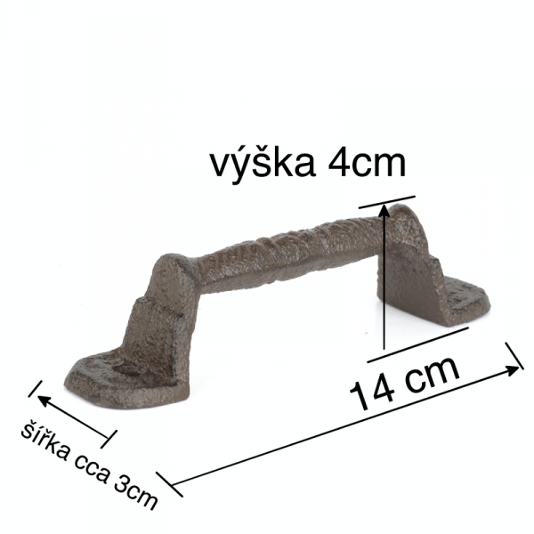 Úchytka na nábytek litinová