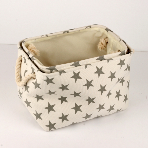 Úložné textilní koše hvězdičky (sada 2ks) 30/33cm
