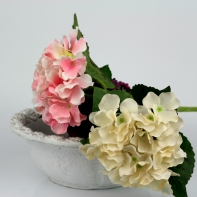 Umělá hortenzie bílá 35cm