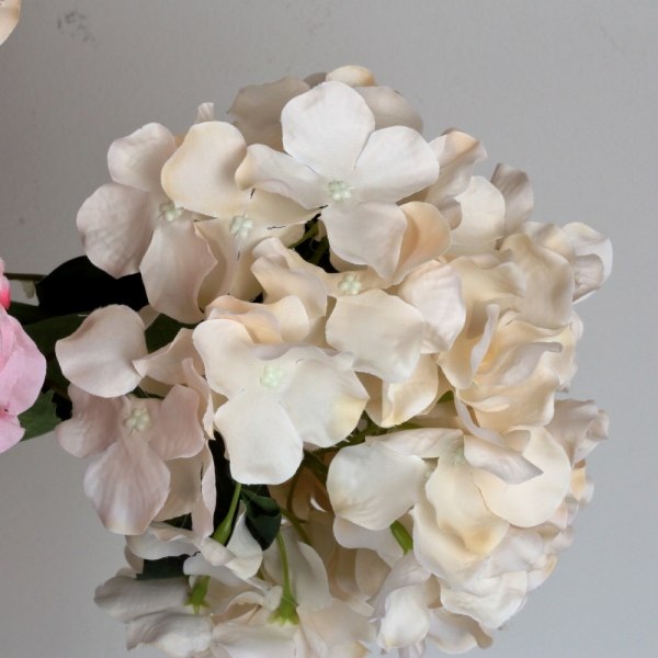 Umělá hortenzie bílá 72cm