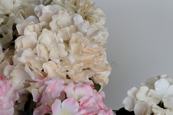 Umělá hortenzie bílá 72cm