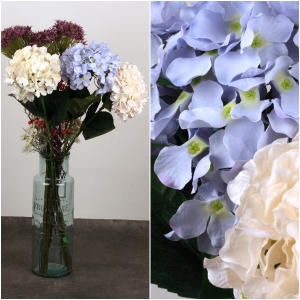 Umělá hortenzie modrá 72cm