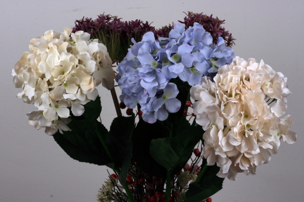 Umělá hortenzie modrá 72cm