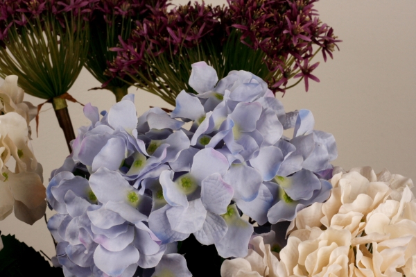 Umělá hortenzie modrá 72cm