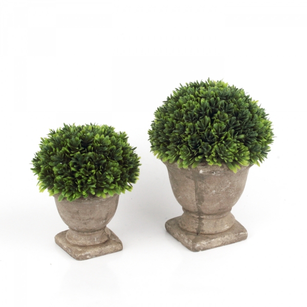 Umělá květina buxus v květináči 12x15x12cm