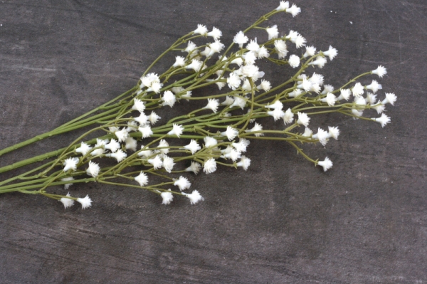 Umělá květina Gypsophila krémová 60cm