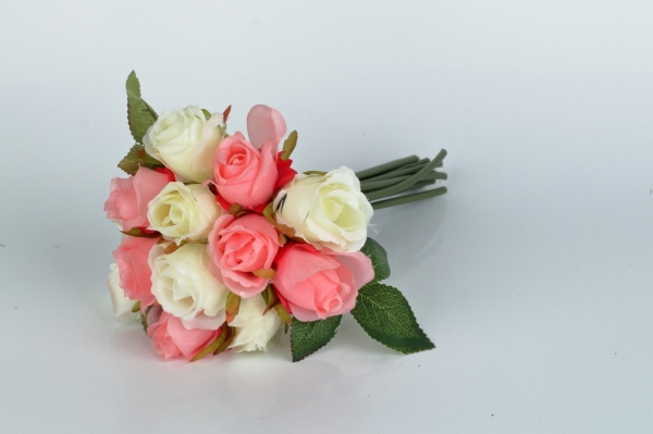 Umělá kytice růží 30cm