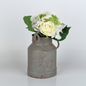 Umělá kytice růží a hortenzií 29cm