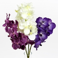 Umělá orchidej 70cm purple