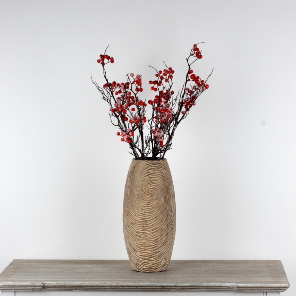 Umělá větev zasněženého jalovce 60cm