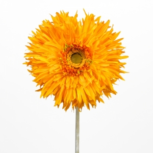 Umělé květiny Gerbera oranžová