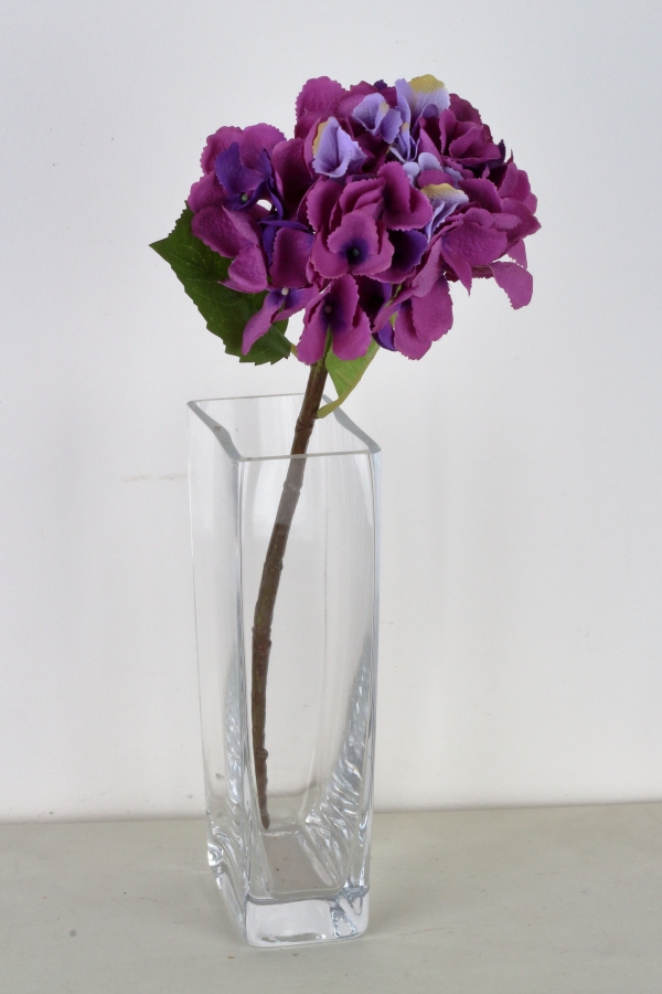 Umělé květiny hortenzie fialová 52cm