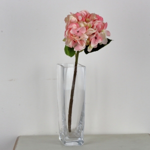 Umělé květiny hortenzie růžová 52cm