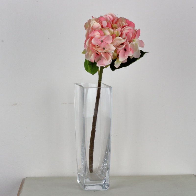 Umělé květiny hortenzie růžová 52cm