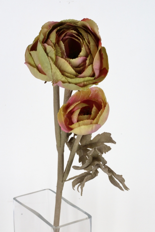 Umělé květiny pryskyřník hnědý 72cm