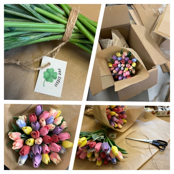 Umělý tulipán jarní 40cm