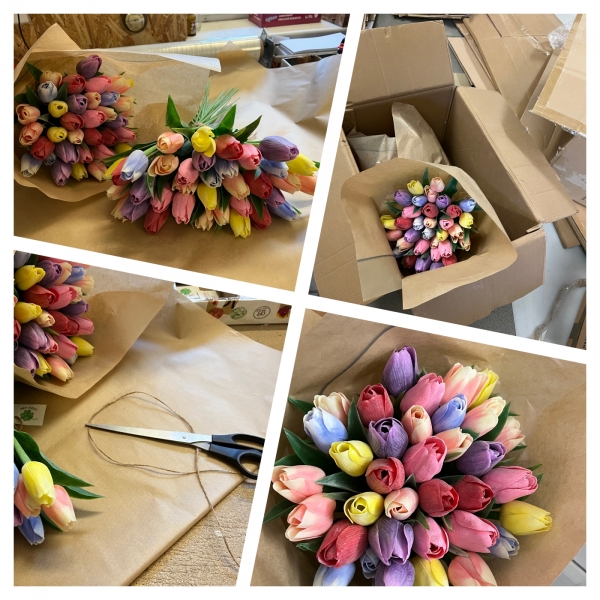 Umělý tulipán jarní 40cm