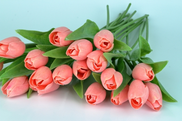 Umělý tulipán retro růžový 40cm