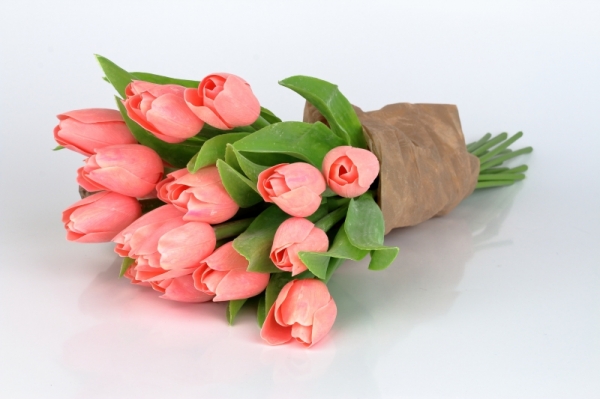 Umělý tulipán retro růžový 40cm