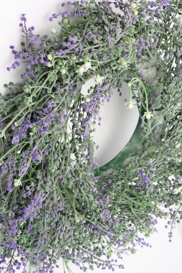 Umělý věnec z levandule 30cm