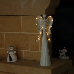 Vánoční anděl modlící se LED