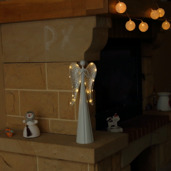 Vánoční anděl modlící se LED