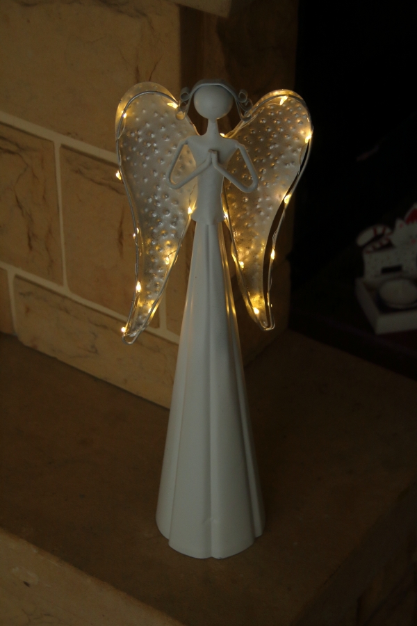 Vánoční anděl modlící se LED