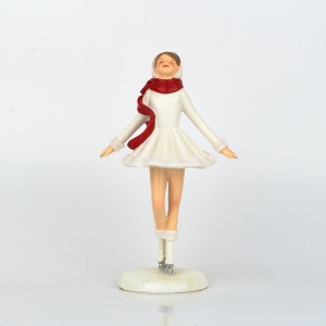 Vánoční dekorace 2022 - krasobruslařka 23cm 