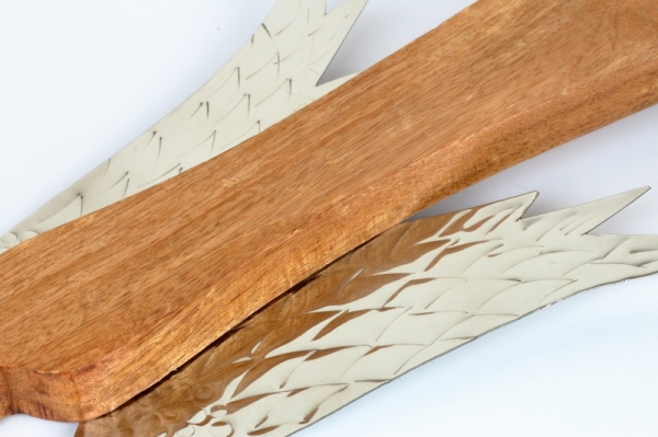 Vánoční dekorace anděl dřevěný 66cm