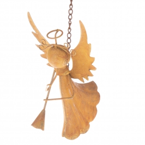 Vánoční dekorace anděl kovový 11cm
