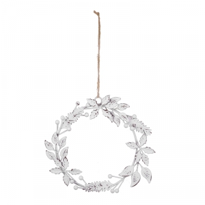 Vánoční dekorace do okna věneček 22cm