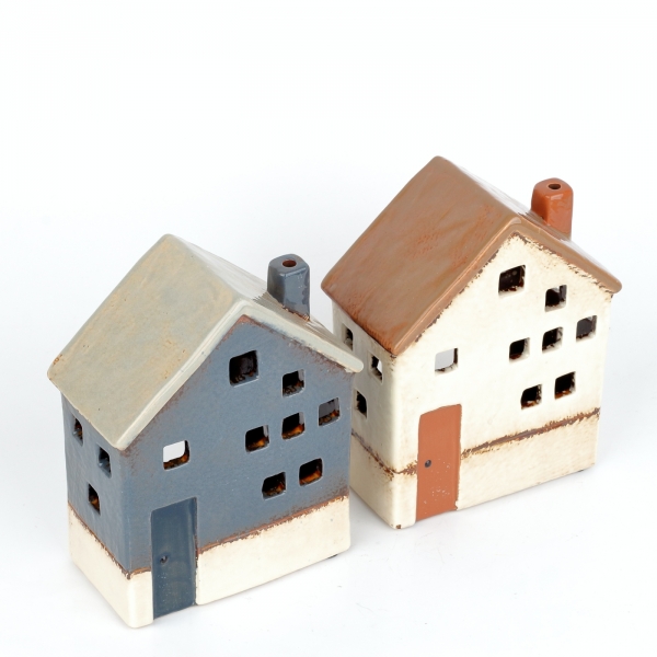 Vánoční dekorace domeček 15x6x12cm světlý