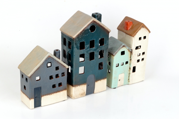 Vánoční dekorace domeček 15x6x12cm