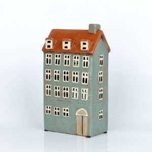 Vánoční dekorace domečky 13x23,5x7,5cm D