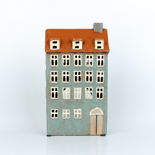 Vánoční dekorace domečky 13x23,5x7,5cm D