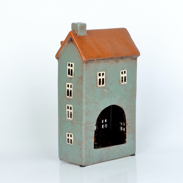 Vánoční dekorace domečky 13x23,5x7,5cm D