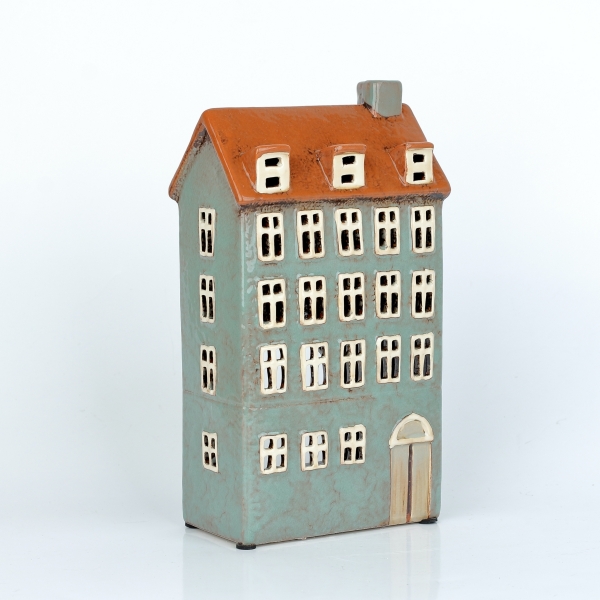 Vánoční dekorace domečky 13x23,5x7,5cm D