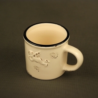 Vánoční dekorace - kalíšek na svíčku 8,5 cm