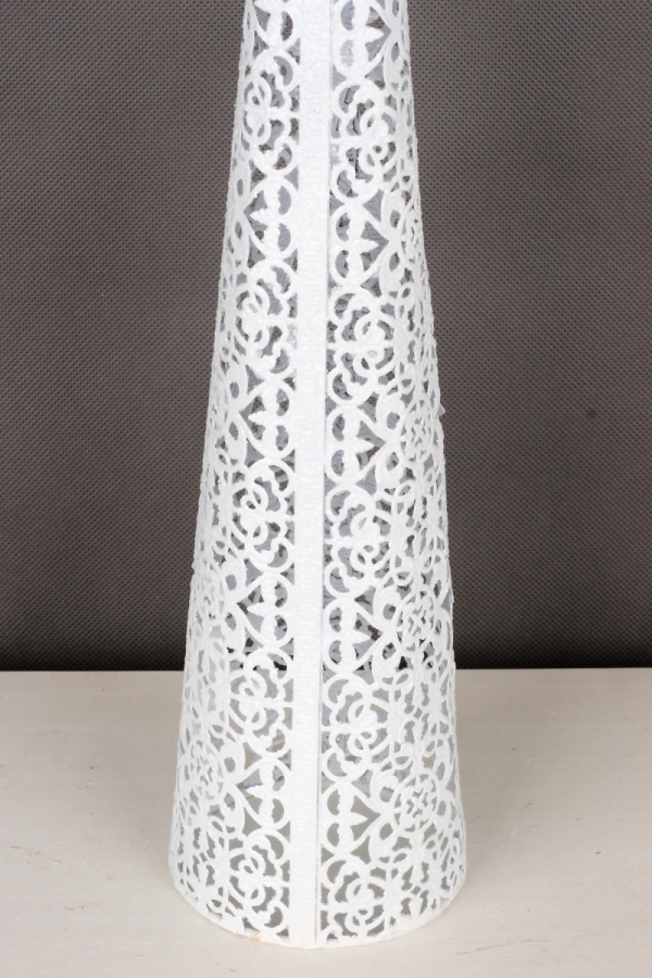 Vánoční dekorace kovový anděl se srdcem 55cm