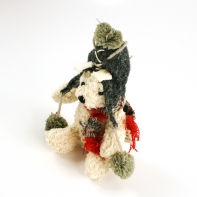 Vánoční dekorace - plyšový medvěd 17cm