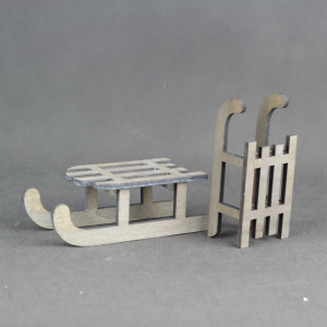 Vánoční dekorace sáně 15cm