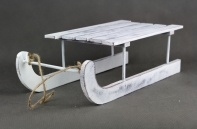 Vánoční dekorace sáně dřevěné 40cm