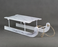 Vánoční dekorace sáně dřevěné 40cm